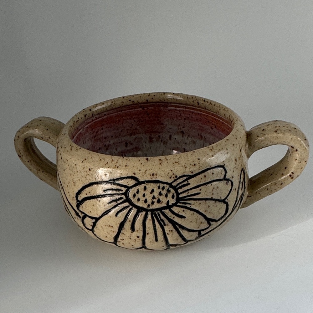Small ceramic snack bowl handmade